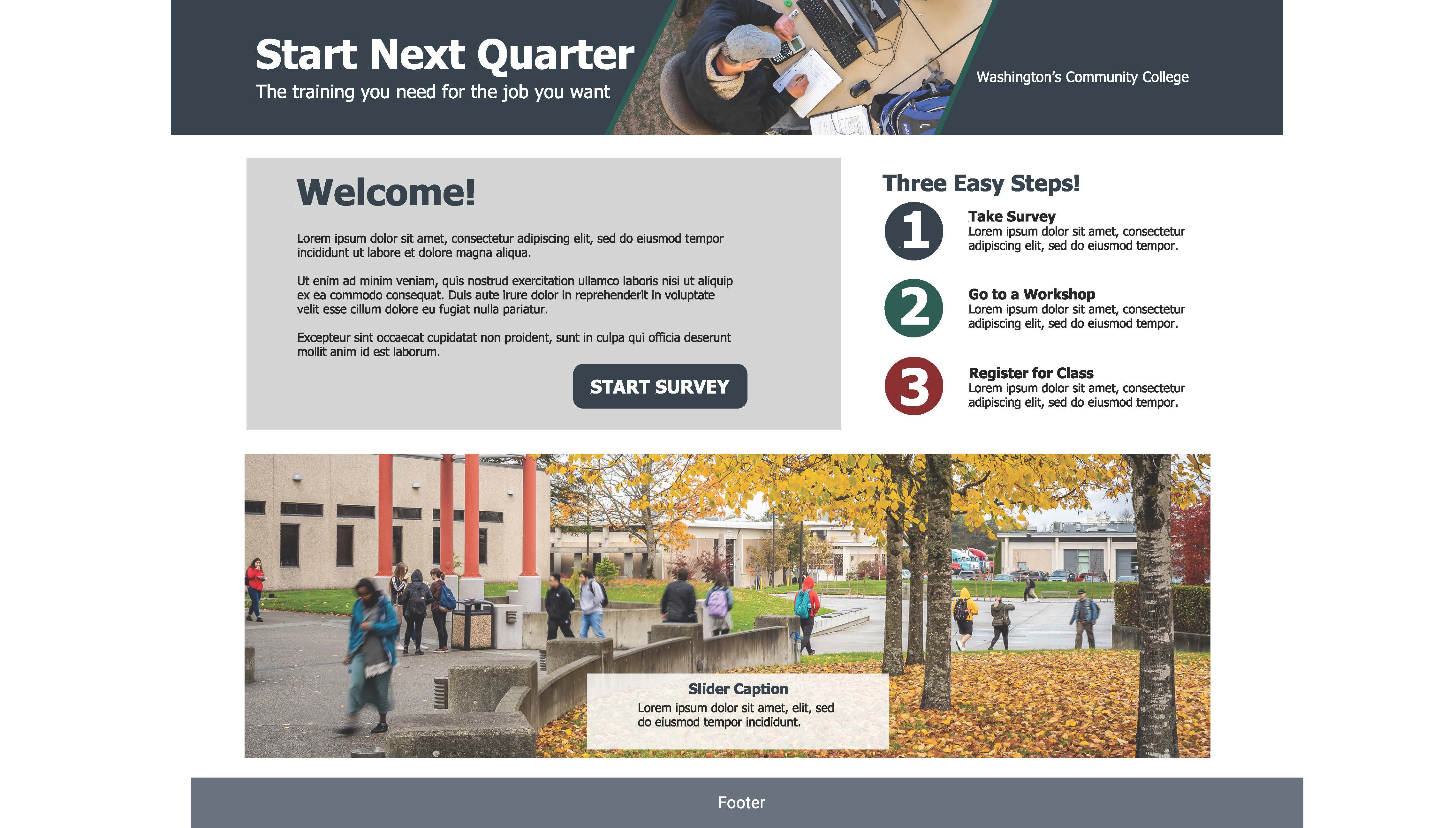 Desktop Landing Page Visual Design