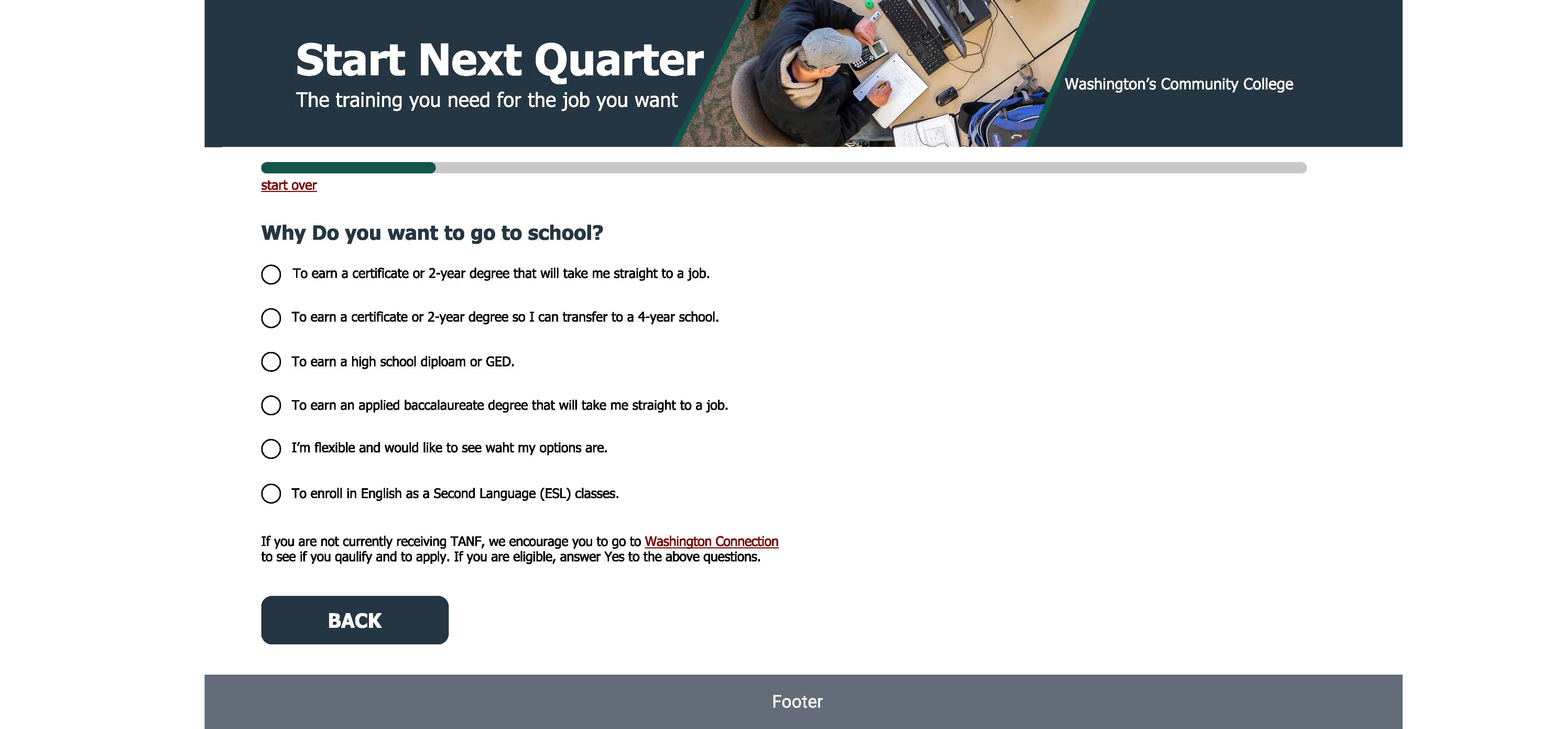Desktop Questions Page Visual Design
